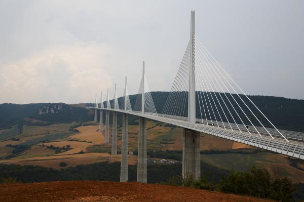 Le viaduc de Millau, dans l'Aveyron