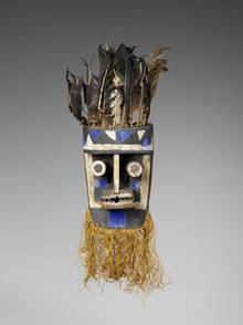 Masque anthropomorphe Krou © musée du quai Branly, photo Patrick Gries, Bruno Descoings - Cliquer pour agrandir, ouverture dans une nouvelle fenêtre
